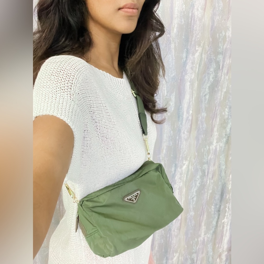 Prada Re Nylon Pouch Crossbody ✨ - Picture 1 of 15